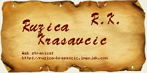 Ružica Krasavčić vizit kartica